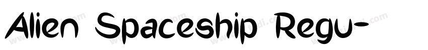 Alien Spaceship Regu字体转换
